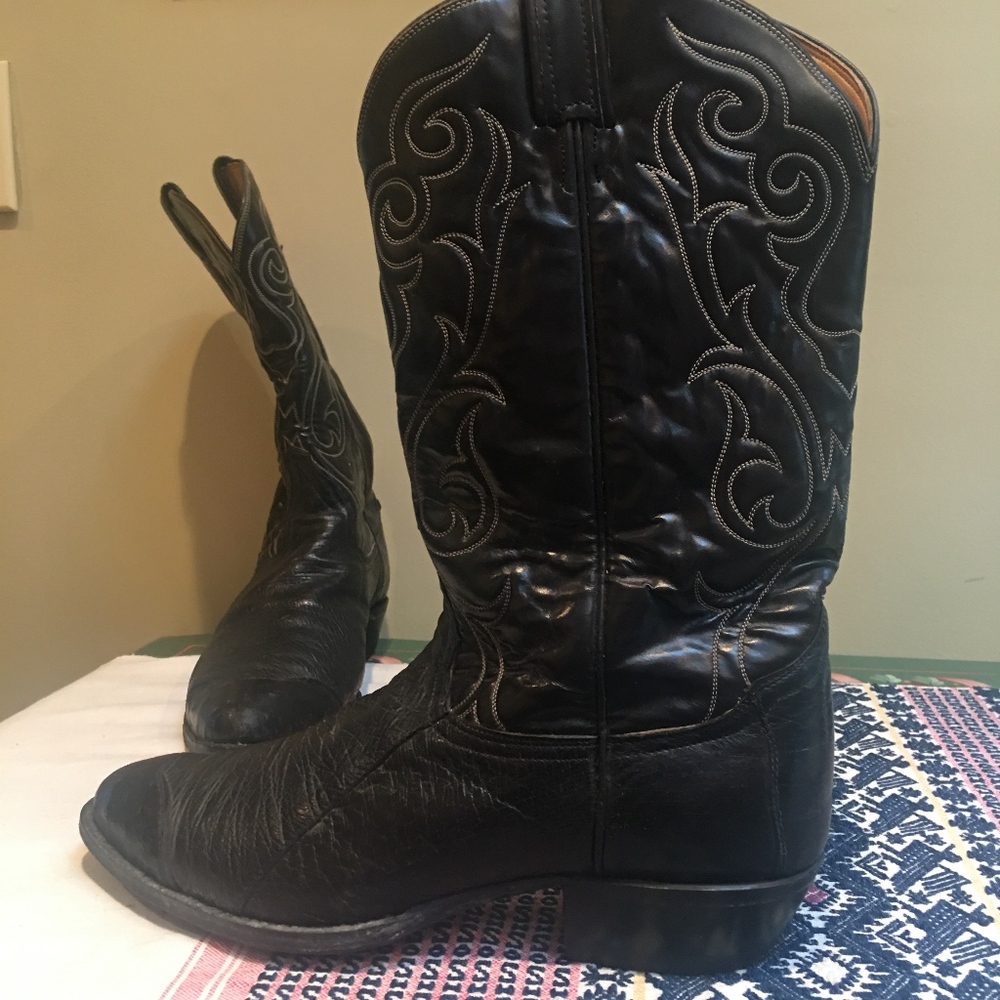 Tony Lama leather cowboy boots
